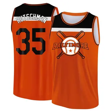 Men's Adley Rutschman Baltimore Orioles Orange/Black Baseball Legend Tank Top