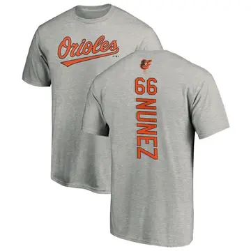 Men's Anthony Nunez Baltimore Orioles Backer T-Shirt - Ash