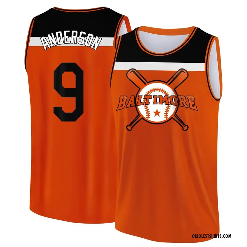 Men's Brady Anderson Baltimore Orioles Orange/Black Baseball Legend Tank Top
