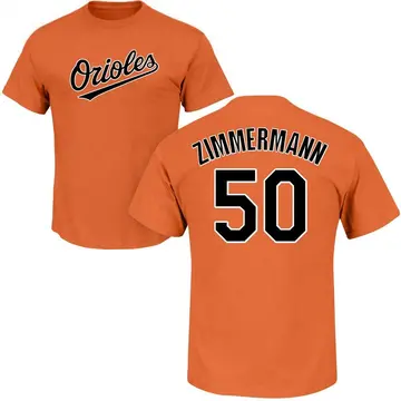 Men's Bruce Zimmermann Baltimore Orioles Roster Name & Number T-Shirt - Orange