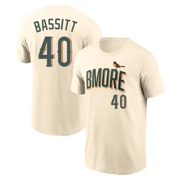 Men's Chris Bassitt Baltimore Orioles Cream 2026 City Connect Name & Number T-Shirt