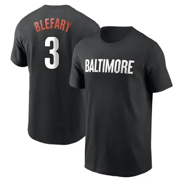 Men's Curt Blefary Baltimore Orioles Black 2023 City Connect Name & Number T-Shirt