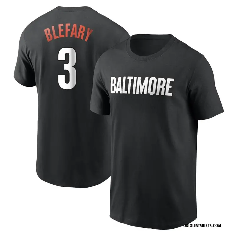 Men's Curt Blefary Baltimore Orioles Black 2023 City Connect Name & Number T-Shirt