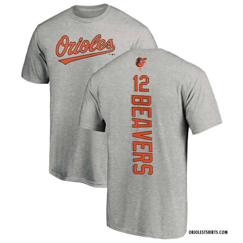 Men's Dylan Beavers Baltimore Orioles Backer T-Shirt - Ash