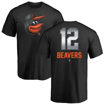 Men's Dylan Beavers Baltimore Orioles Midnight Mascot T-Shirt - Black