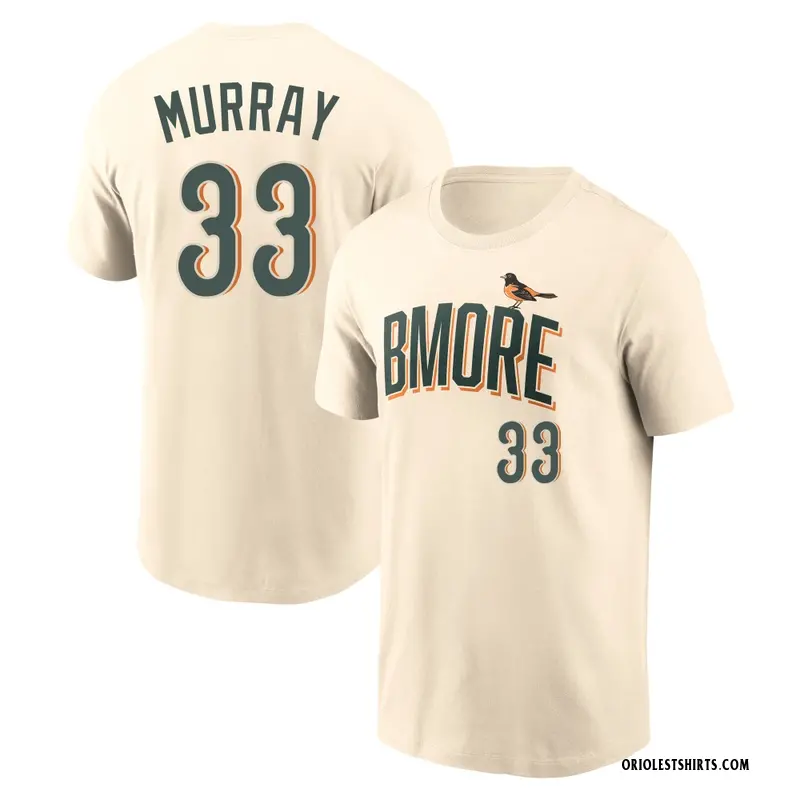 Men's Eddie Murray Baltimore Orioles Cream 2026 City Connect Name & Number T-Shirt