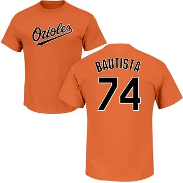 Men's Felix Bautista Baltimore Orioles Roster Name & Number T-Shirt - Orange