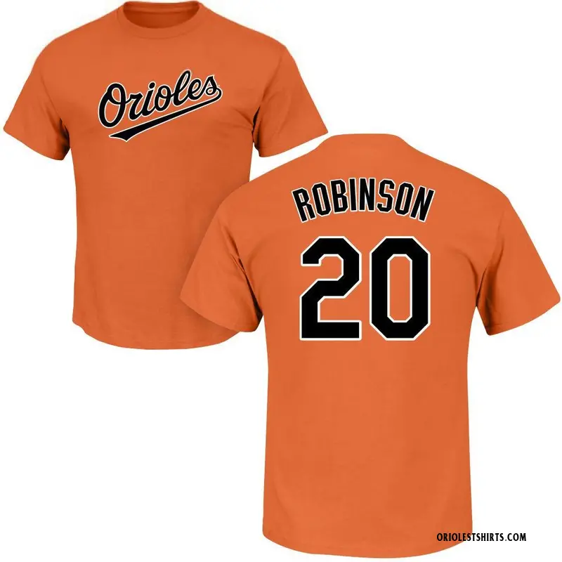 Men's Frank Robinson Baltimore Orioles Roster Name & Number T-Shirt - Orange
