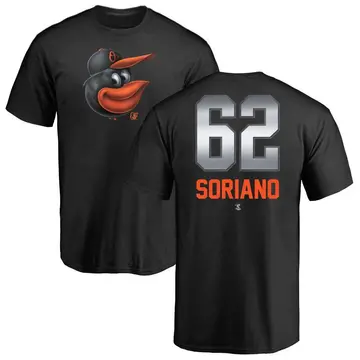 Men's George Soriano Baltimore Orioles Midnight Mascot T-Shirt - Black