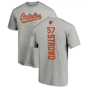 Men's Kade Strowd Baltimore Orioles Backer T-Shirt - Ash