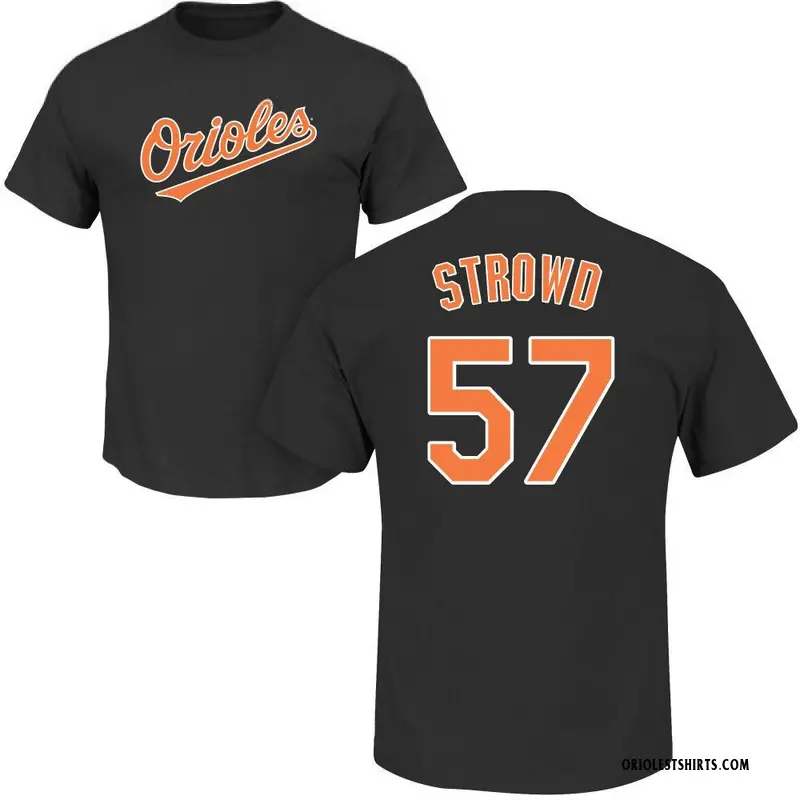 Men's Kade Strowd Baltimore Orioles Roster Name & Number T-Shirt - Black