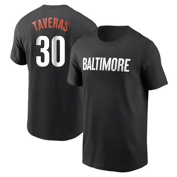 Men's Leody Taveras Baltimore Orioles Black 2023 City Connect Name & Number T-Shirt