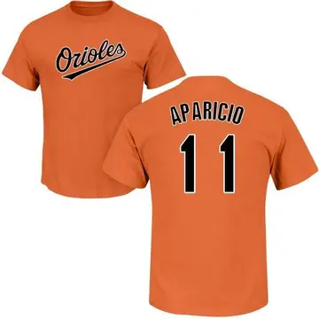 Men's Luis Aparicio Baltimore Orioles Roster Name & Number T-Shirt - Orange