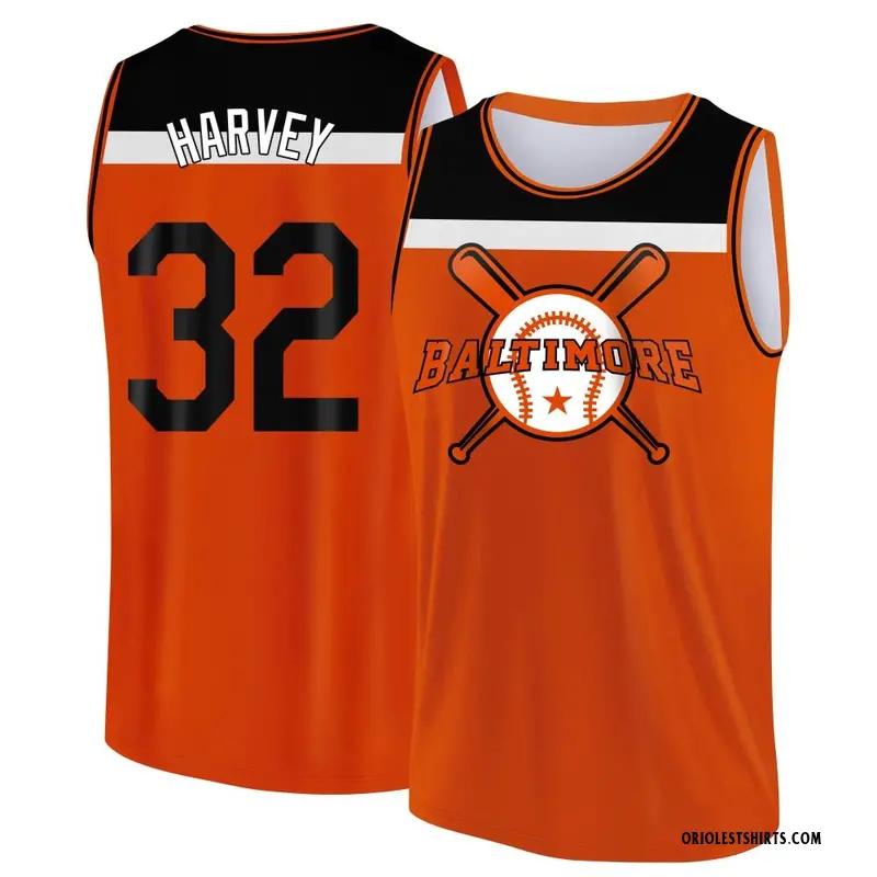 Men's Matt Harvey Baltimore Orioles Orange/Black Baseball Legend Tank Top