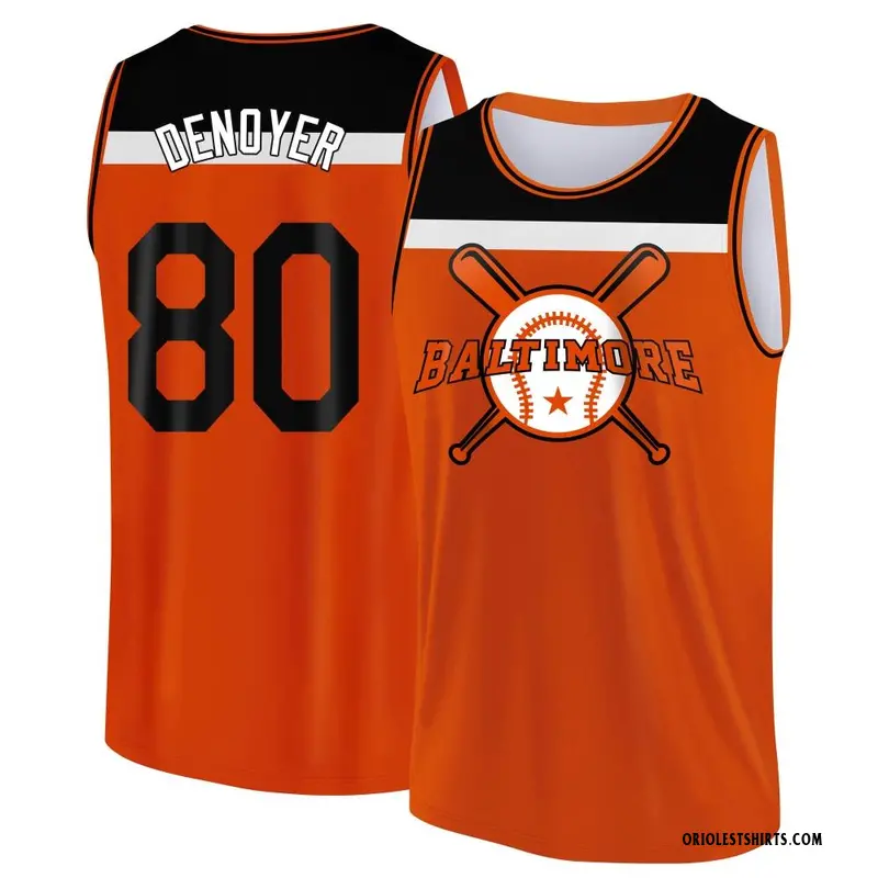 Men's Noah Denoyer Baltimore Orioles Orange/Black Baseball Legend Tank Top