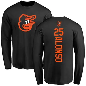 Men's Pete Alonso Baltimore Orioles Backer Long Sleeve T-Shirt - Black