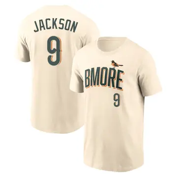 Men's Reggie Jackson Baltimore Orioles Cream 2026 City Connect Name & Number T-Shirt