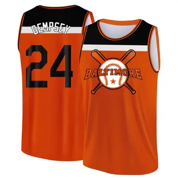 Men's Rick Dempsey Baltimore Orioles Orange/Black Baseball Legend Tank Top