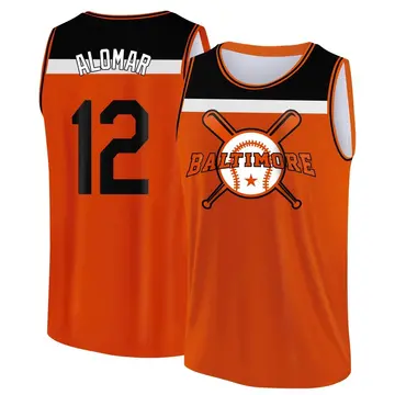 Men's Roberto Alomar Baltimore Orioles Orange/Black Baseball Legend Tank Top