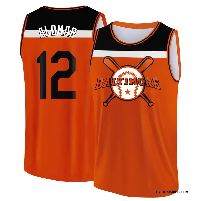 Men's Roberto Alomar Baltimore Orioles Orange/Black Baseball Legend Tank Top