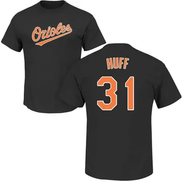 Men's Sam Huff Baltimore Orioles Roster Name & Number T-Shirt - Black