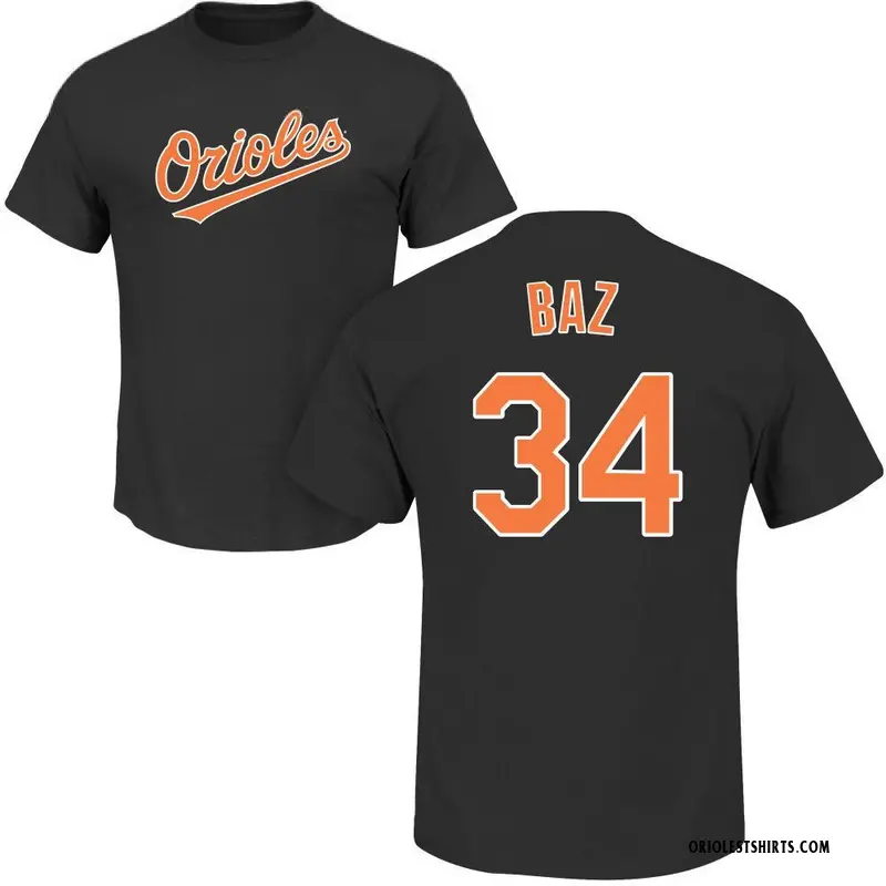 Men's Shane Baz Baltimore Orioles Roster Name & Number T-Shirt - Black