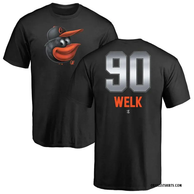 Men's Toby Welk Baltimore Orioles Midnight Mascot T-Shirt - Black