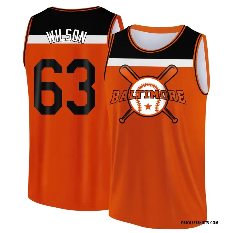 Men's Tyler Wilson Baltimore Orioles Orange/Black Baseball Legend Tank Top