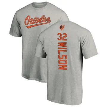 Men's Weston Wilson Baltimore Orioles Backer T-Shirt - Ash