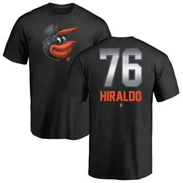 Men's Yaramil Hiraldo Baltimore Orioles Midnight Mascot T-Shirt - Black