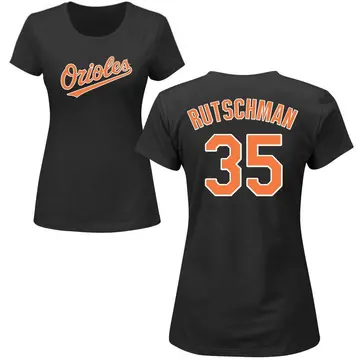 Women's Adley Rutschman Baltimore Orioles Roster Name & Number T-Shirt - Black