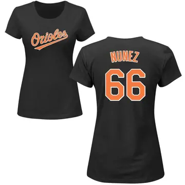 Women's Anthony Nunez Baltimore Orioles Roster Name & Number T-Shirt - Black