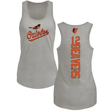 Women's Dylan Beavers Baltimore Orioles Backer Tri-Blend Tank Top - Ash