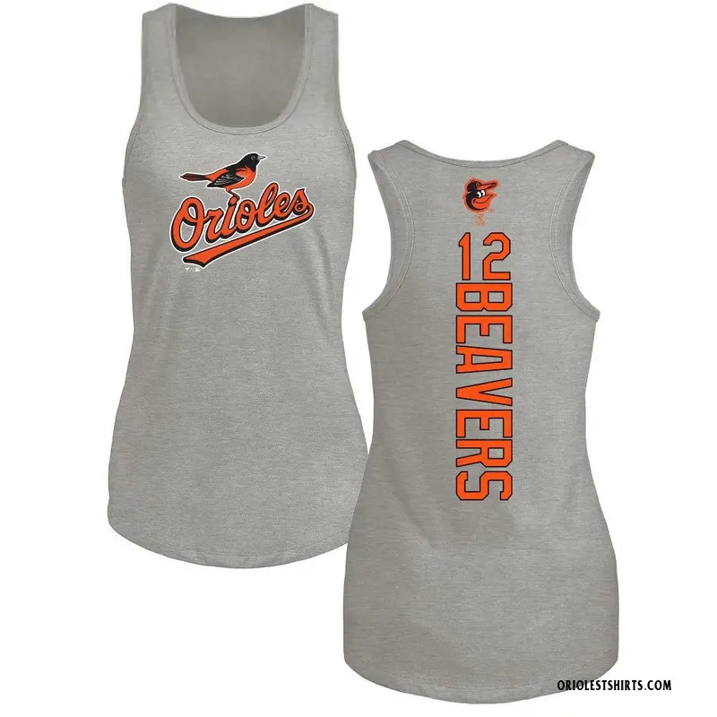 Women's Dylan Beavers Baltimore Orioles Backer Tri-Blend Tank Top - Ash
