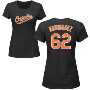 Women's Johnathan Rodriguez Baltimore Orioles Roster Name & Number T-Shirt - Black