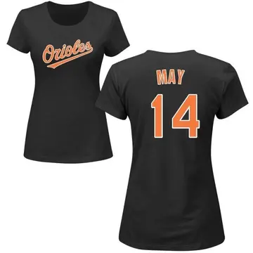 Women's Lee May Baltimore Orioles Roster Name & Number T-Shirt - Black