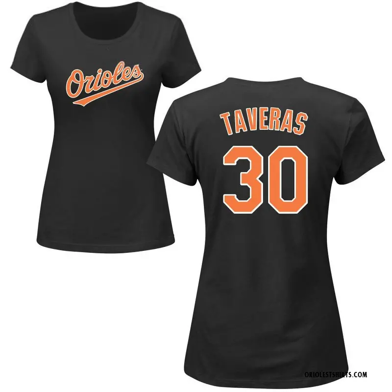 Women's Leody Taveras Baltimore Orioles Roster Name & Number T-Shirt - Black