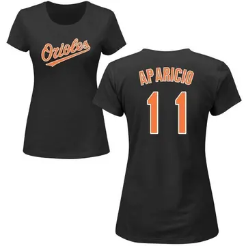 Women's Luis Aparicio Baltimore Orioles Roster Name & Number T-Shirt - Black