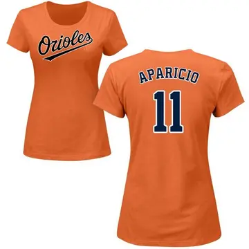 Women's Luis Aparicio Baltimore Orioles Roster Name & Number T-Shirt - Orange