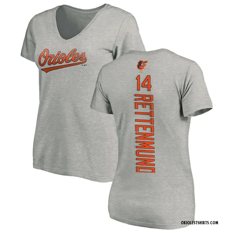 Women's Merv Rettenmund Baltimore Orioles Backer Slim Fit T-Shirt - Ash