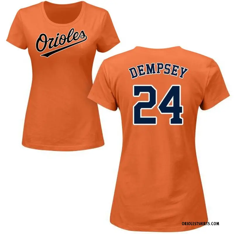 Women's Rick Dempsey Baltimore Orioles Roster Name & Number T-Shirt - Orange