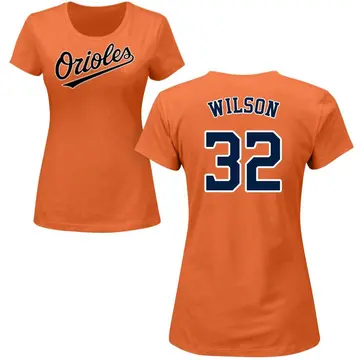 Women's Weston Wilson Baltimore Orioles Roster Name & Number T-Shirt - Orange