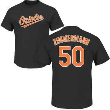 Youth Bruce Zimmermann Baltimore Orioles Roster Name & Number T-Shirt - Black