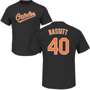 Youth Chris Bassitt Baltimore Orioles Roster Name & Number T-Shirt - Black