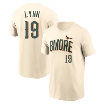 Youth Fred Lynn Baltimore Orioles Cream 2026 City Connect Name & Number T-Shirt