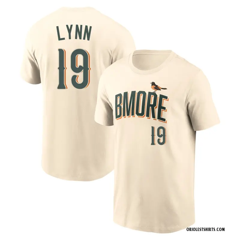 Youth Fred Lynn Baltimore Orioles Cream 2026 City Connect Name & Number T-Shirt