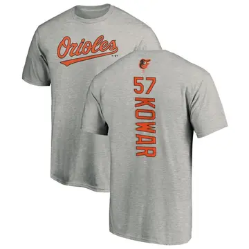 Youth Jackson Kowar Baltimore Orioles Backer T-Shirt - Ash