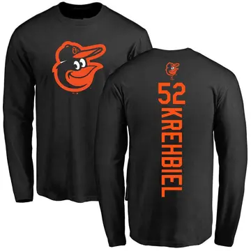 Youth Joey Krehbiel Baltimore Orioles Backer Long Sleeve T-Shirt - Black