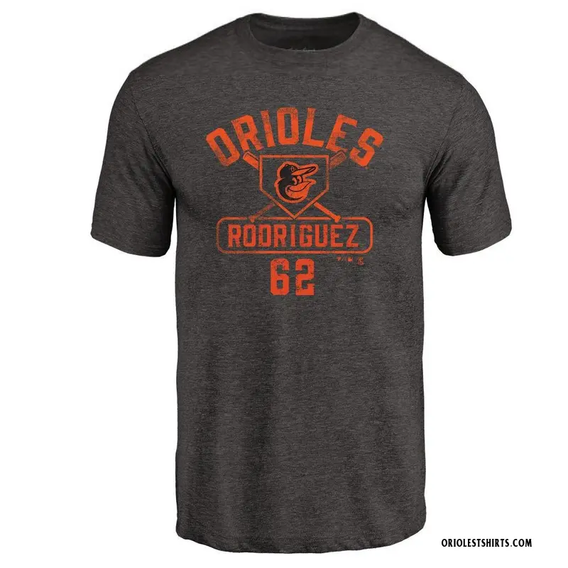 Youth Johnathan Rodriguez Baltimore Orioles Base Runner Tri-Blend T-Shirt - Black