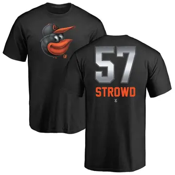 Youth Kade Strowd Baltimore Orioles Midnight Mascot T-Shirt - Black